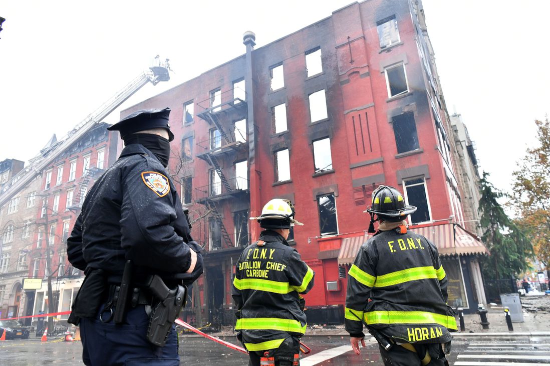 Fire destroys the Middle Collegiate Church in NYC.